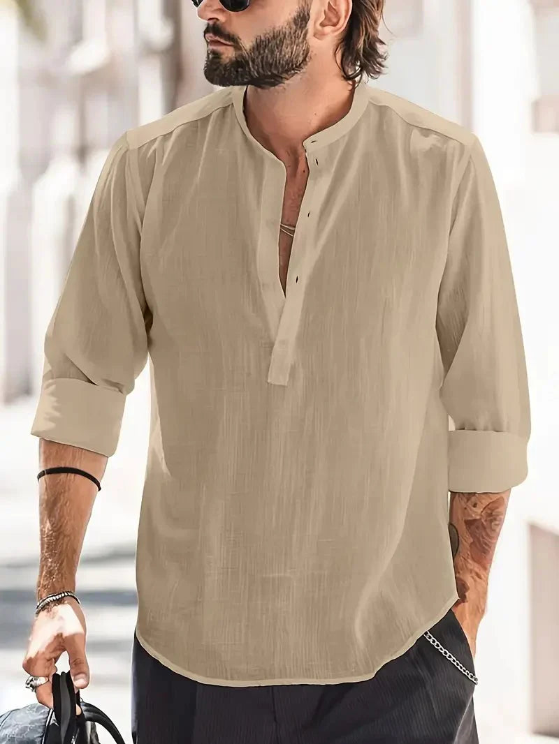 Jacob – Camicia in lino a maniche lunghe