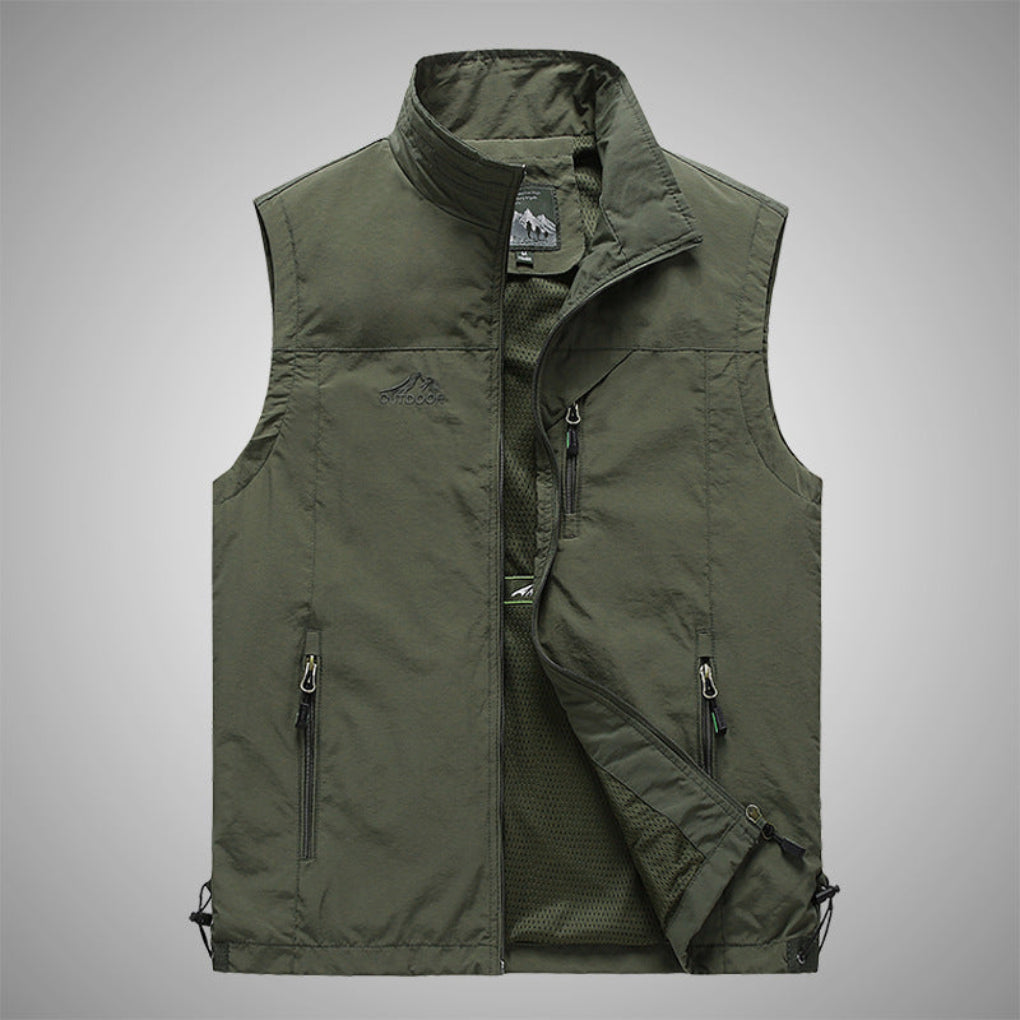 Gilet imbottito antivento casual da uomo