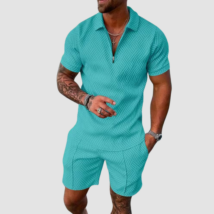 Completo estivo camicia e shorts da uomo
