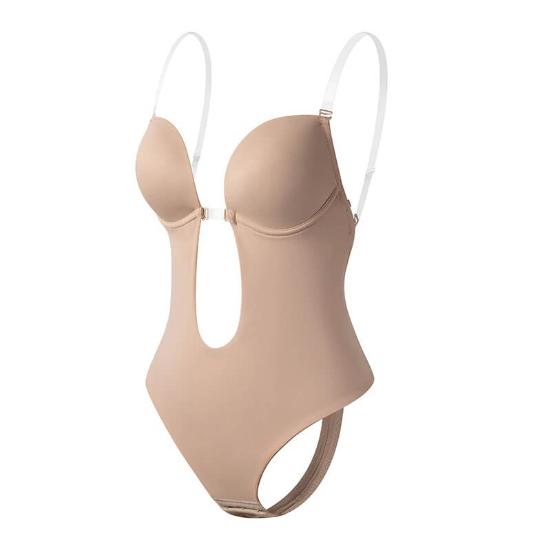 Lizy – Body modellante con scollo a V e schiena scoperta