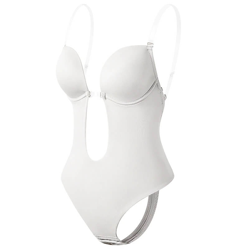 Lizy – Body modellante con scollo a V e schiena scoperta