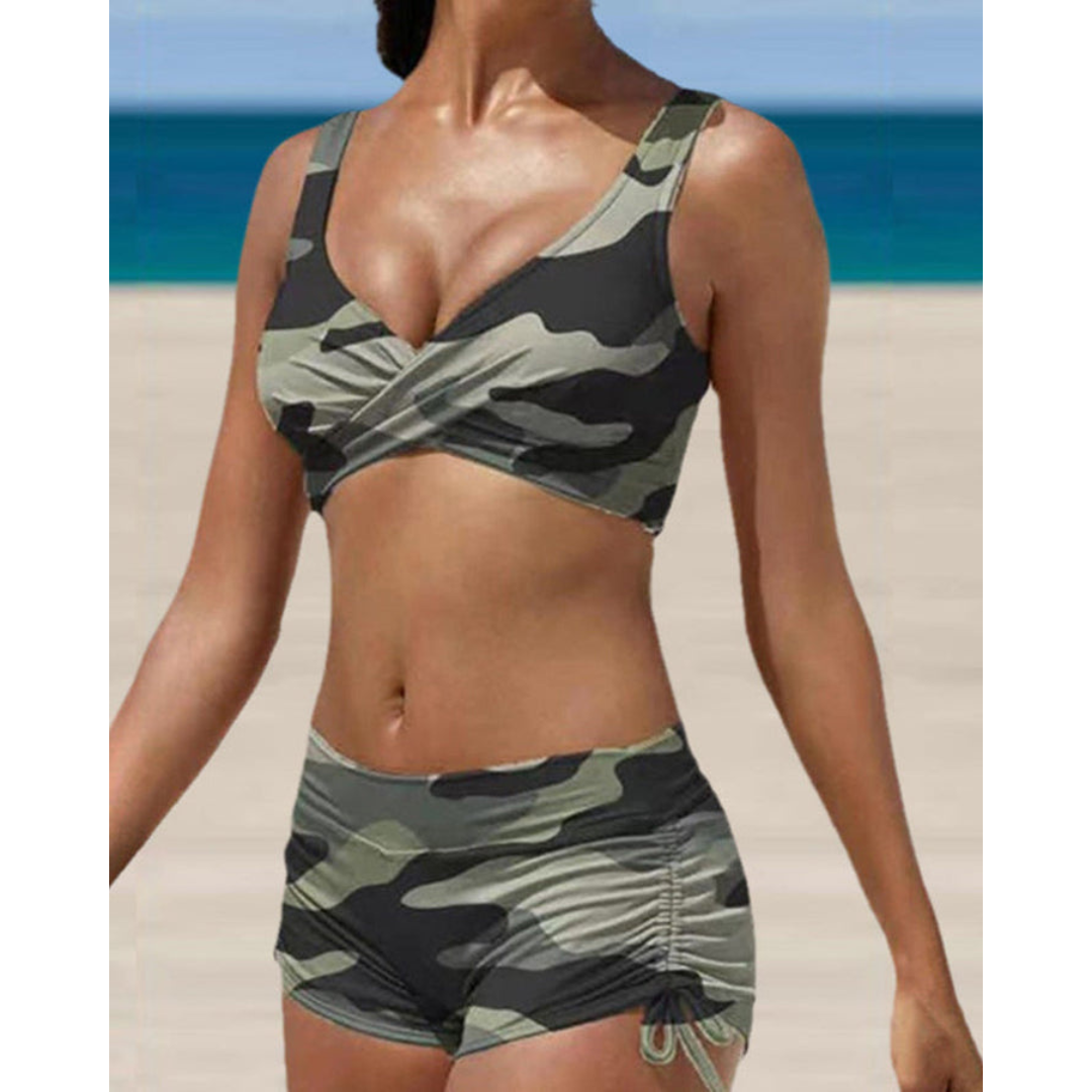 Isla – Costume da bagno donna stampato a due pezzi | Regolabile