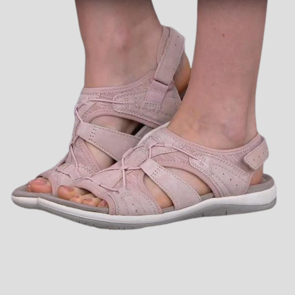 Sandali con zeppa e cinturini regolabili da donna