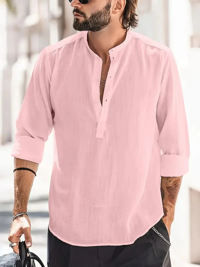 Jacob – Camicia in lino a maniche lunghe
