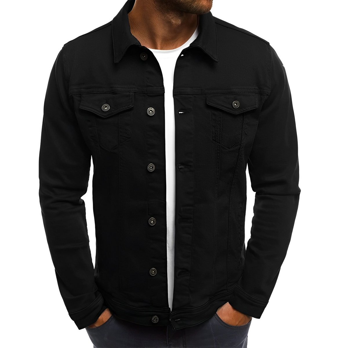 Giacca estiva leggera in denim da uomo