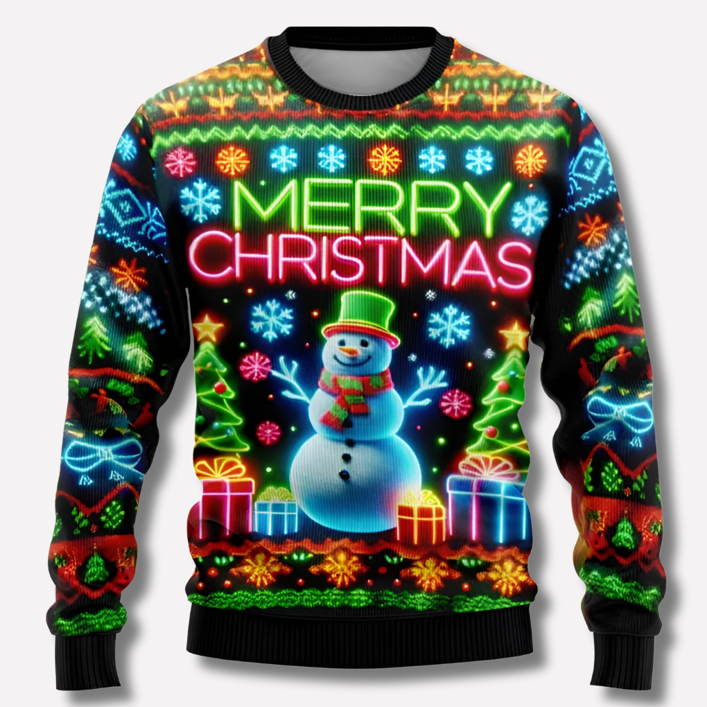 Maglione natalizio neon unisex