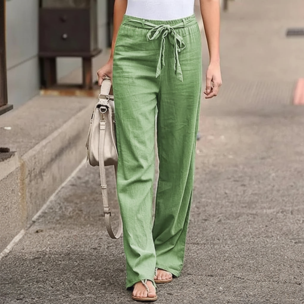Pantaloni casual con gamba larga per donne