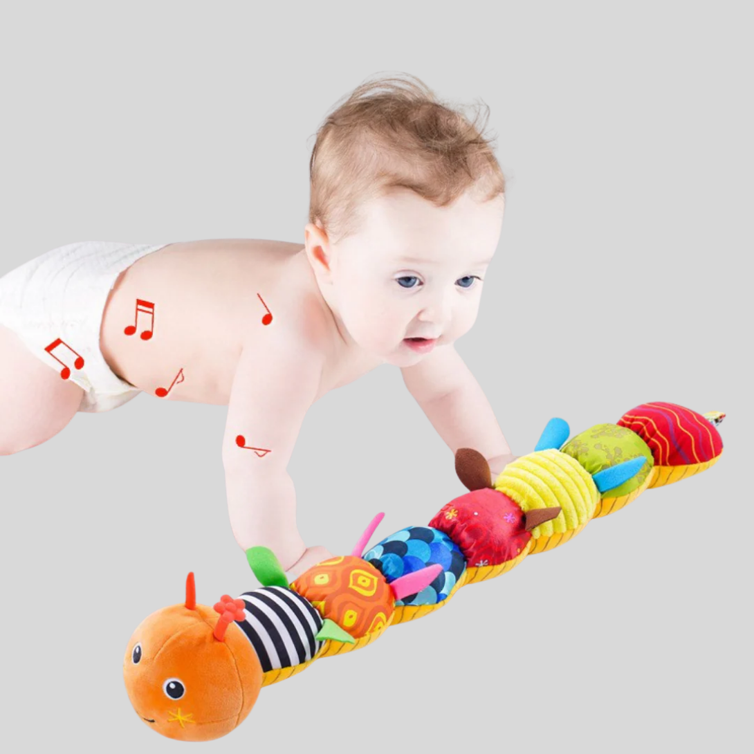 Sonaglio bruco in peluche