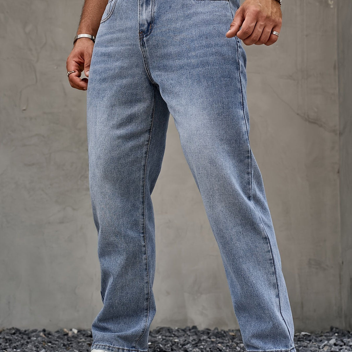 Pantaloni in denim a gamba dritta