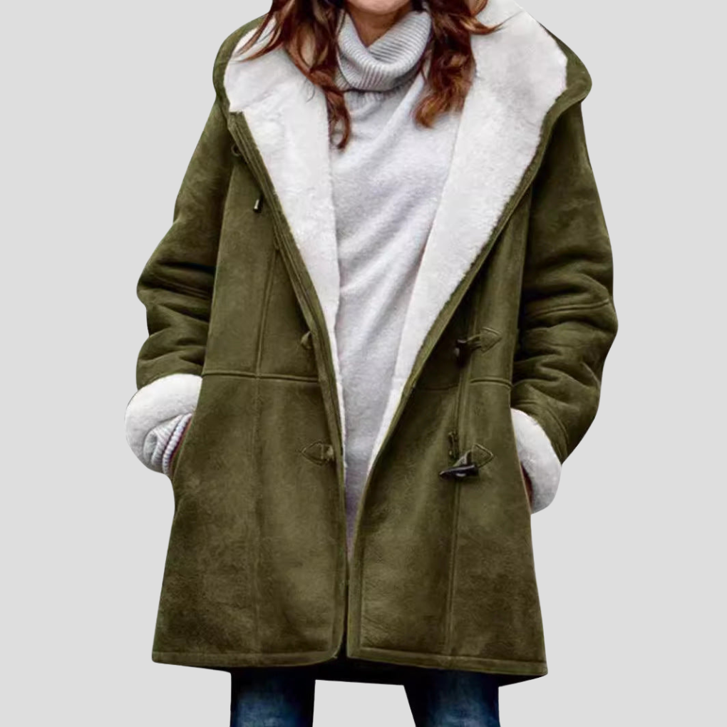 Giacca foderata con collo alto da donna