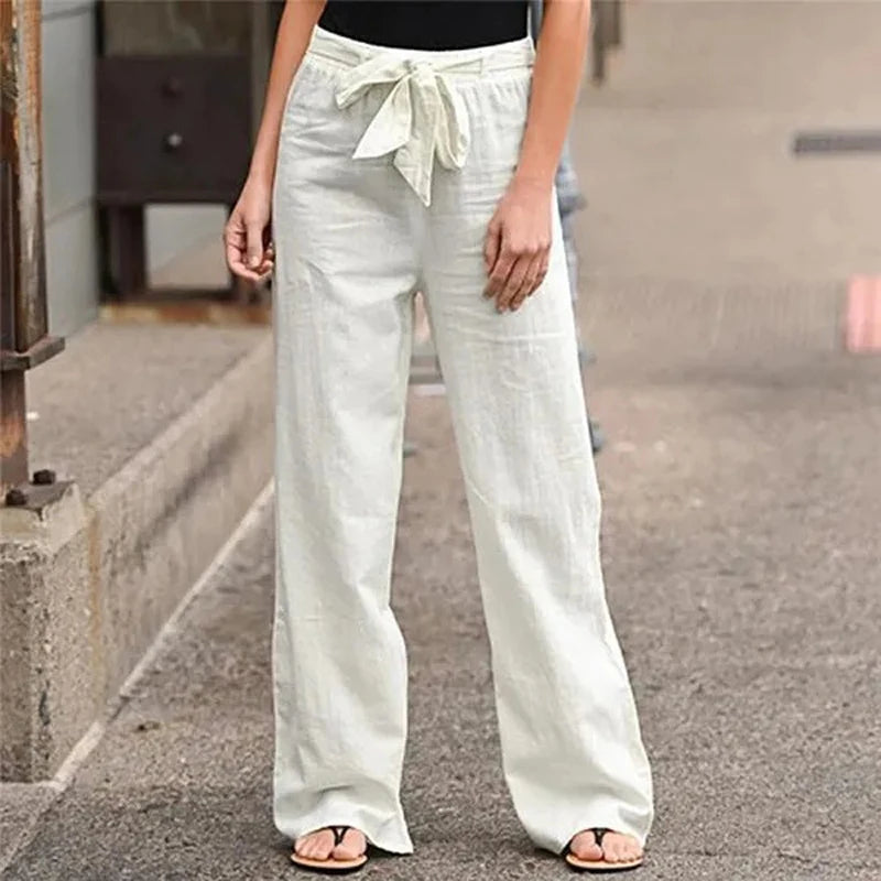 Pantaloni casual con gamba larga per donne