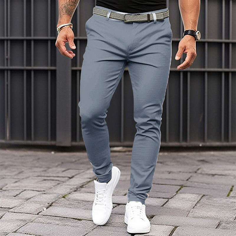 Pantaloni in misto cotone a vestibilità comoda da uomo