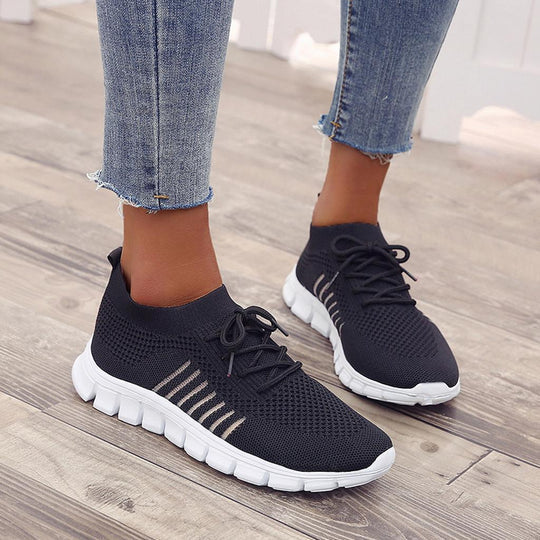Sneakers slip-on in mesh colorate da donna