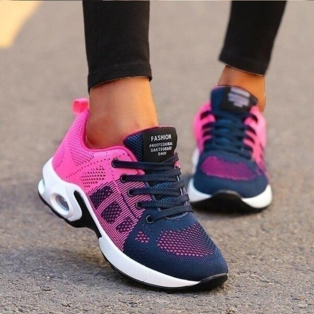 Scarpe da passeggio leggere da donna con supporto plantare