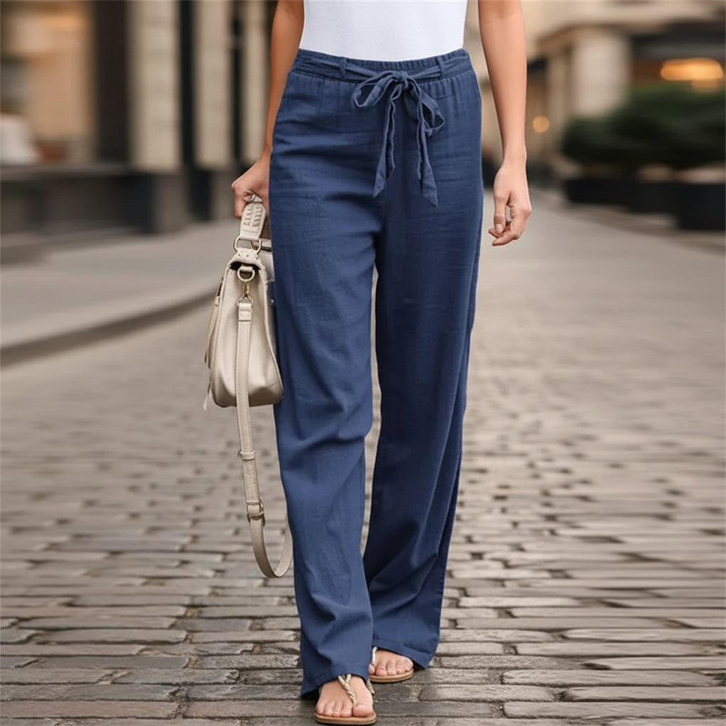 Pantaloni casual con gamba larga per donne