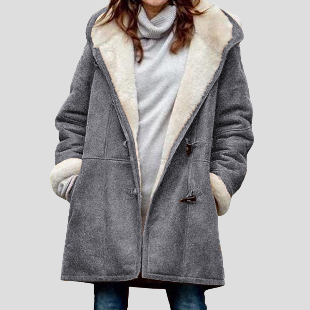 Giacca foderata con collo alto da donna