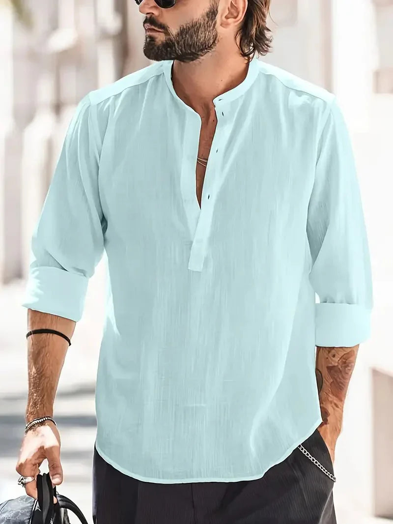 Jacob – Camicia in lino a maniche lunghe