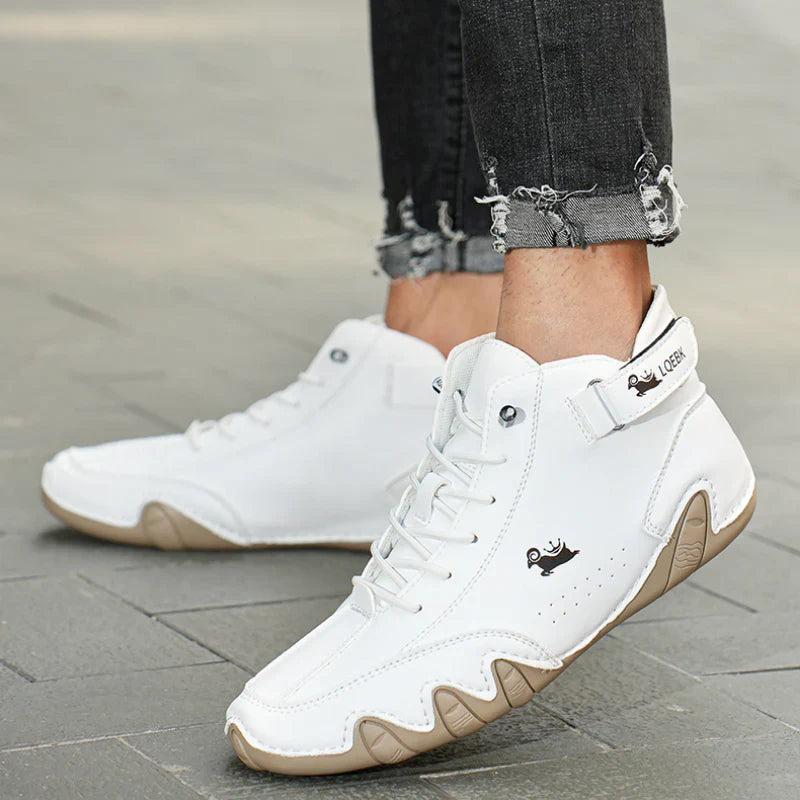 Klarito – Scarpe da passeggio ergonomiche in pelle da uomo