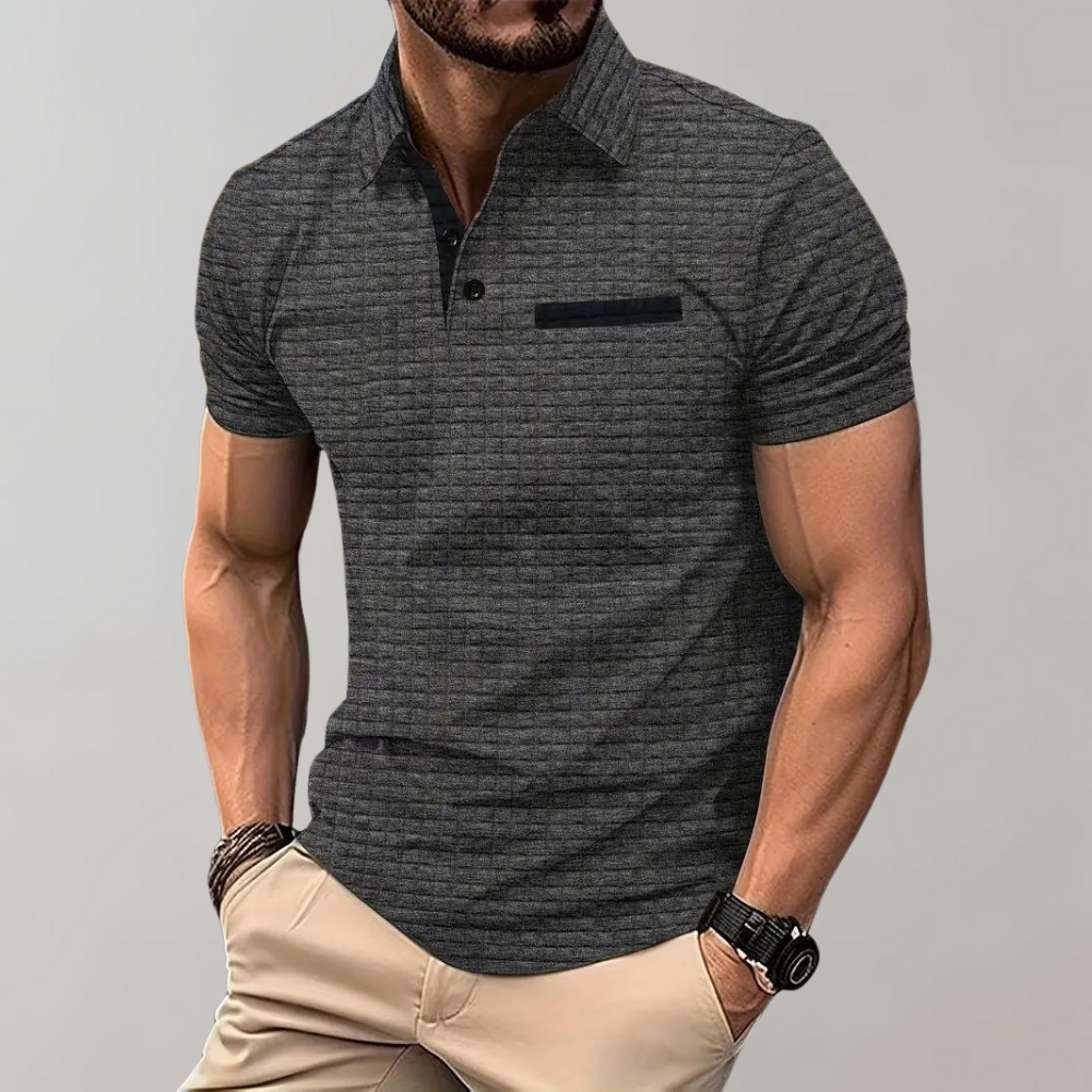 Polo slim fit in cotone da uomo