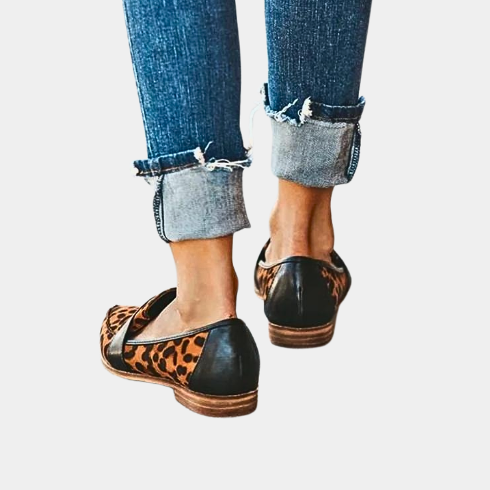 Mocassini slip-on effetto scamosciato da donna