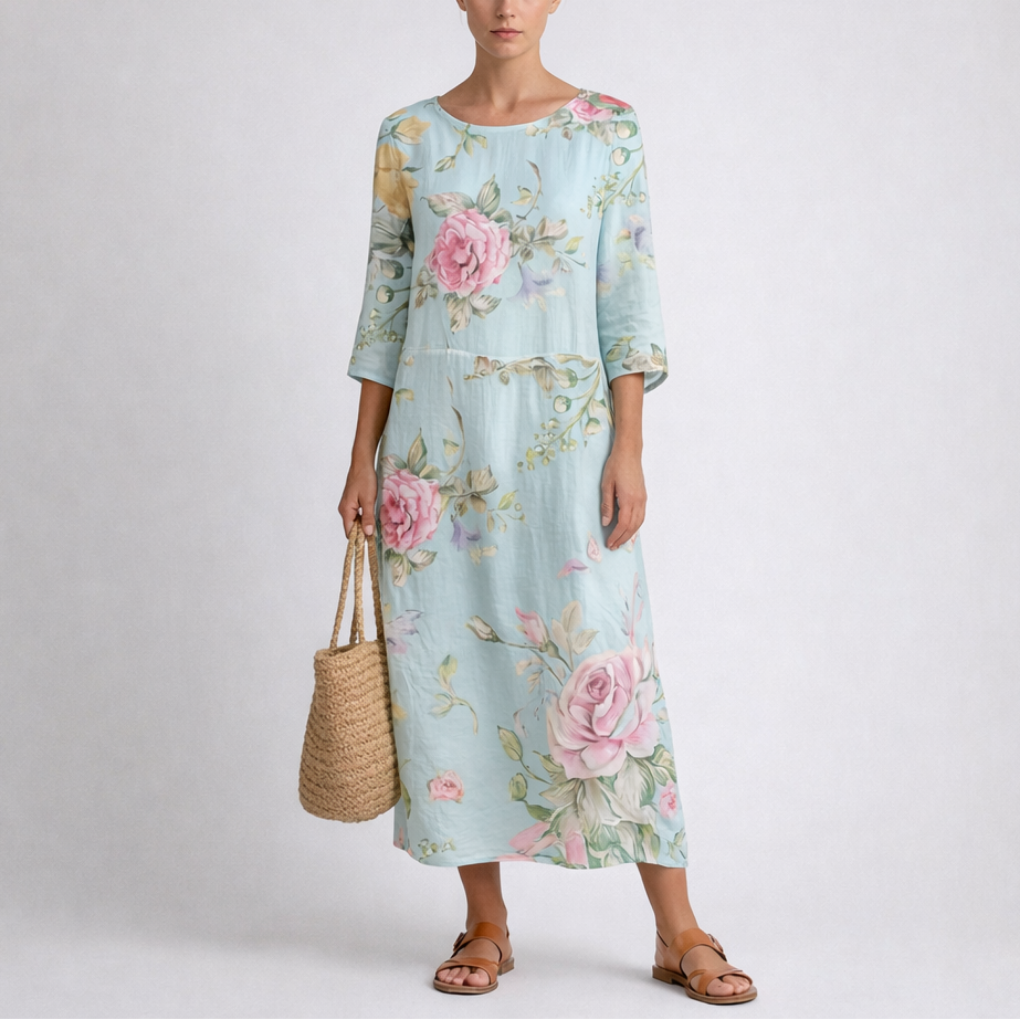 Abito Estivo Floreale Elegante da Donna