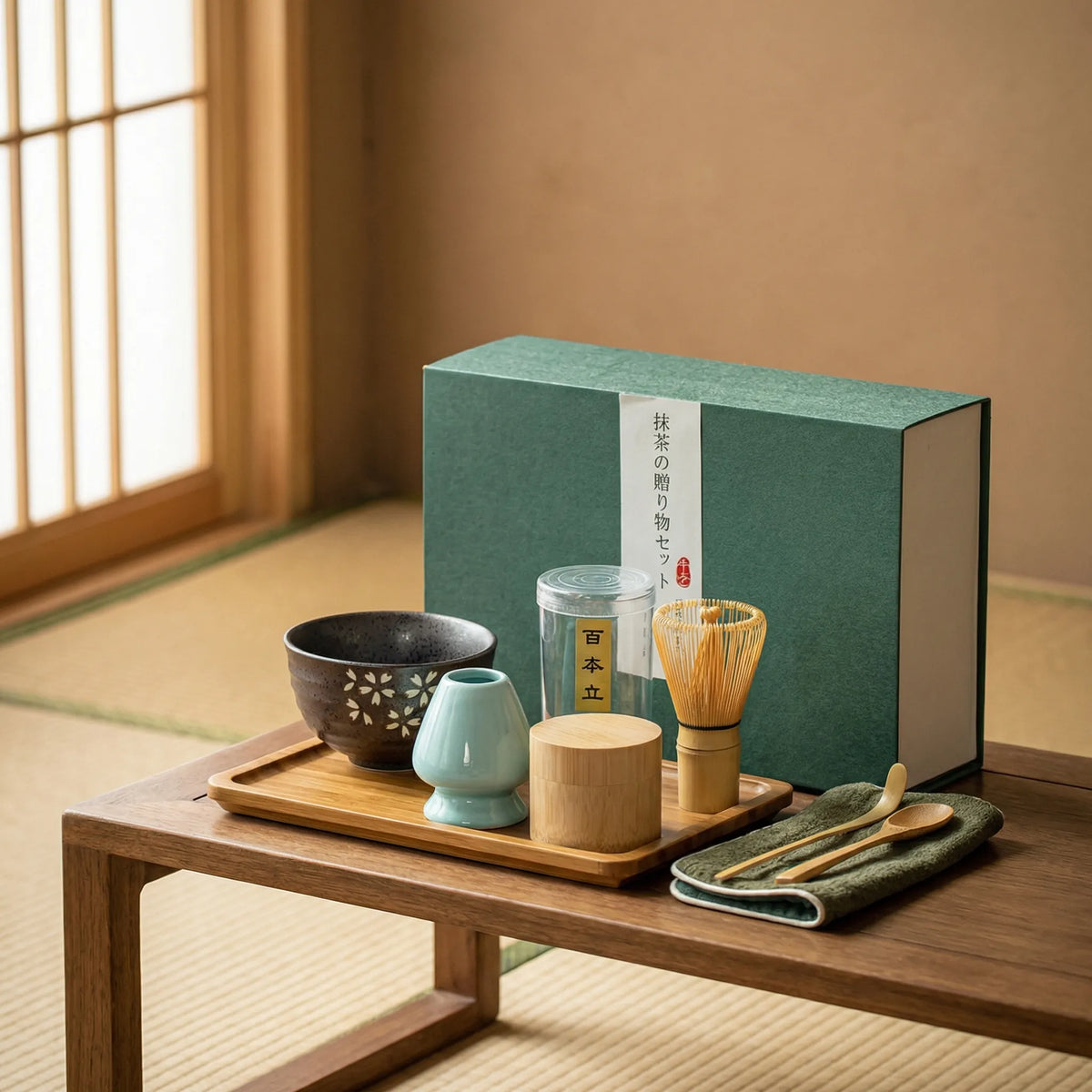 Set Regalo di Strumenti Matcha Tradizionali Giapponesi