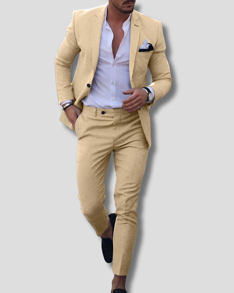 Completo casual in due pezzi in tessuto leggero