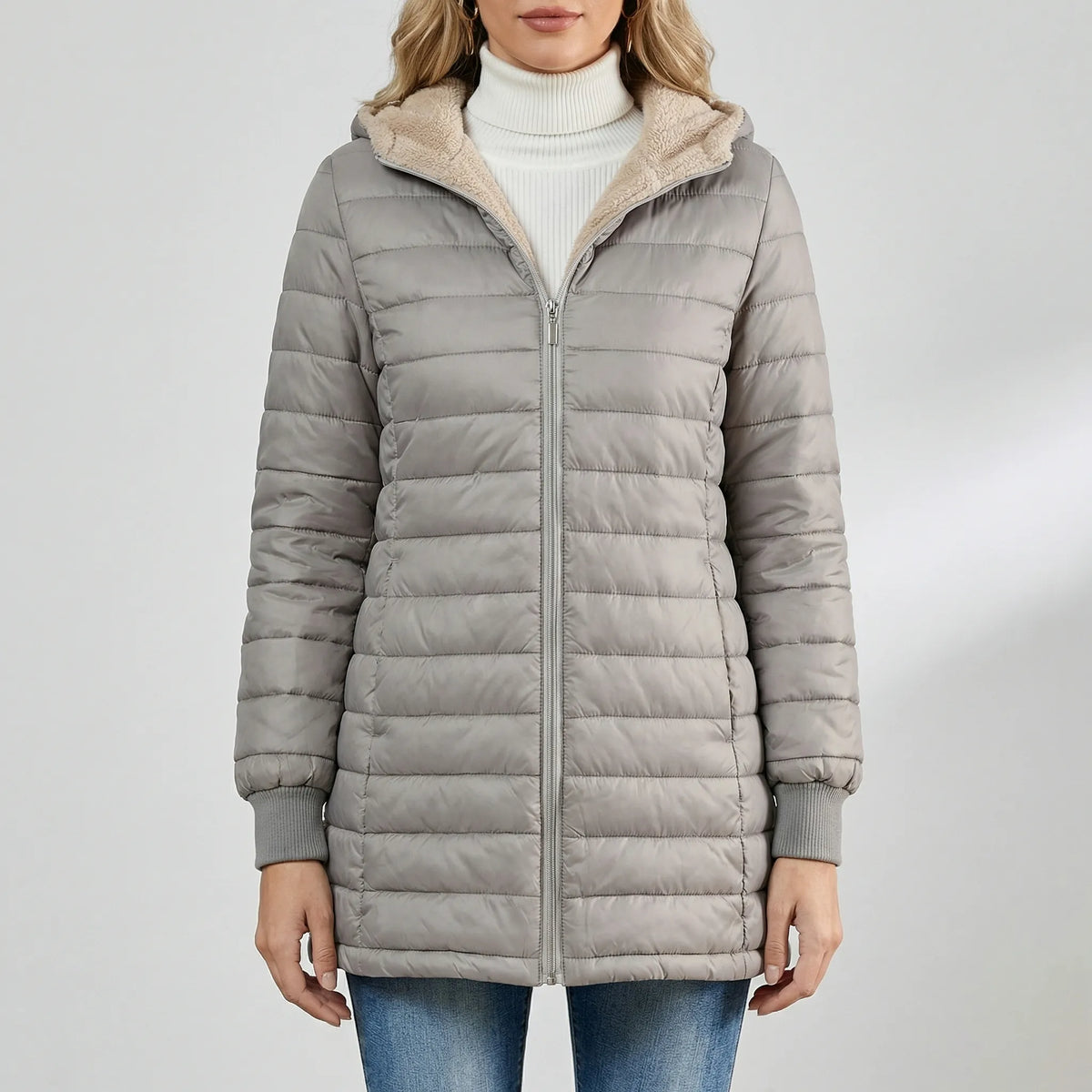 Giacca Invernale Casual Isolata a Quilt