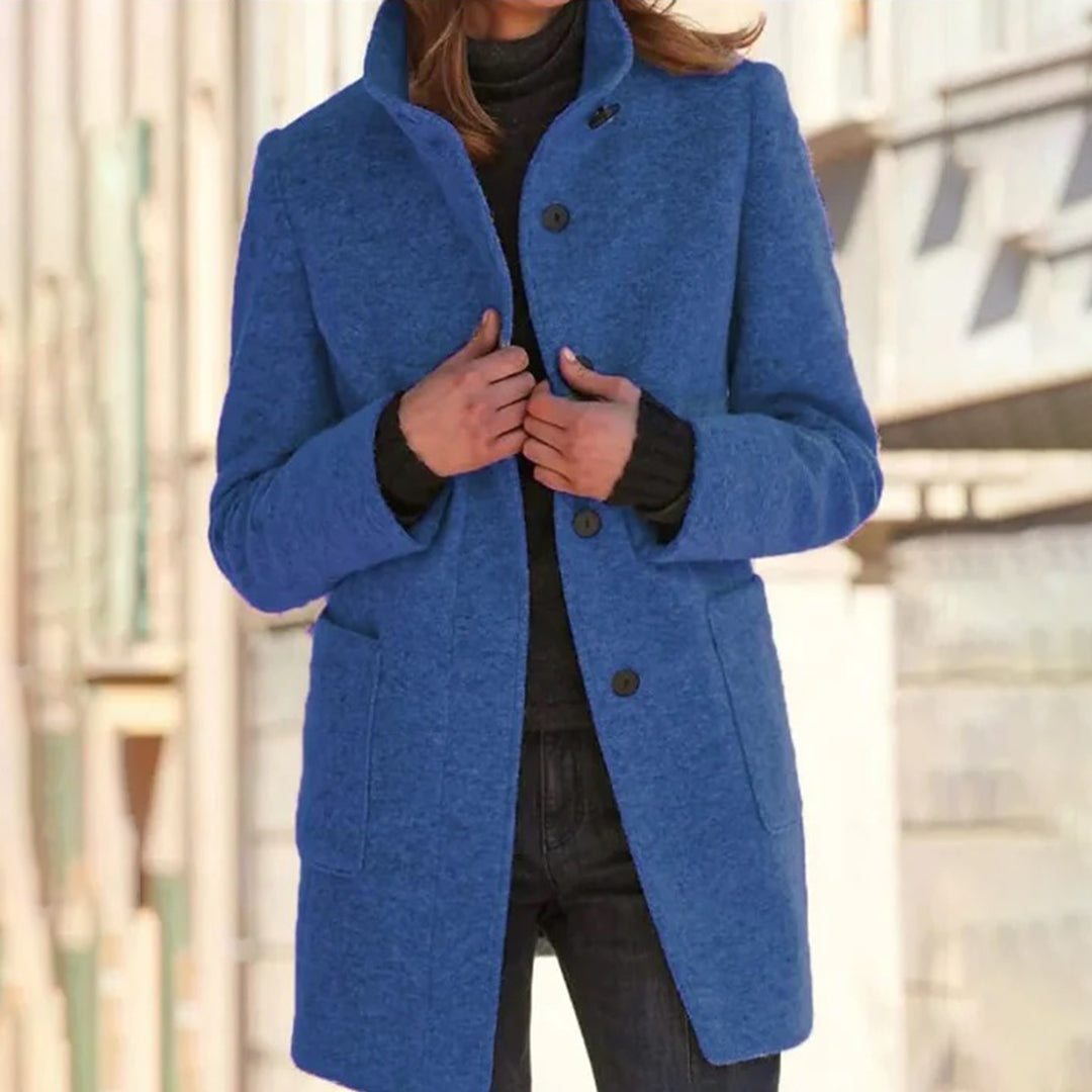 Bea – Cappotto lungo morbido in misto lana da donna