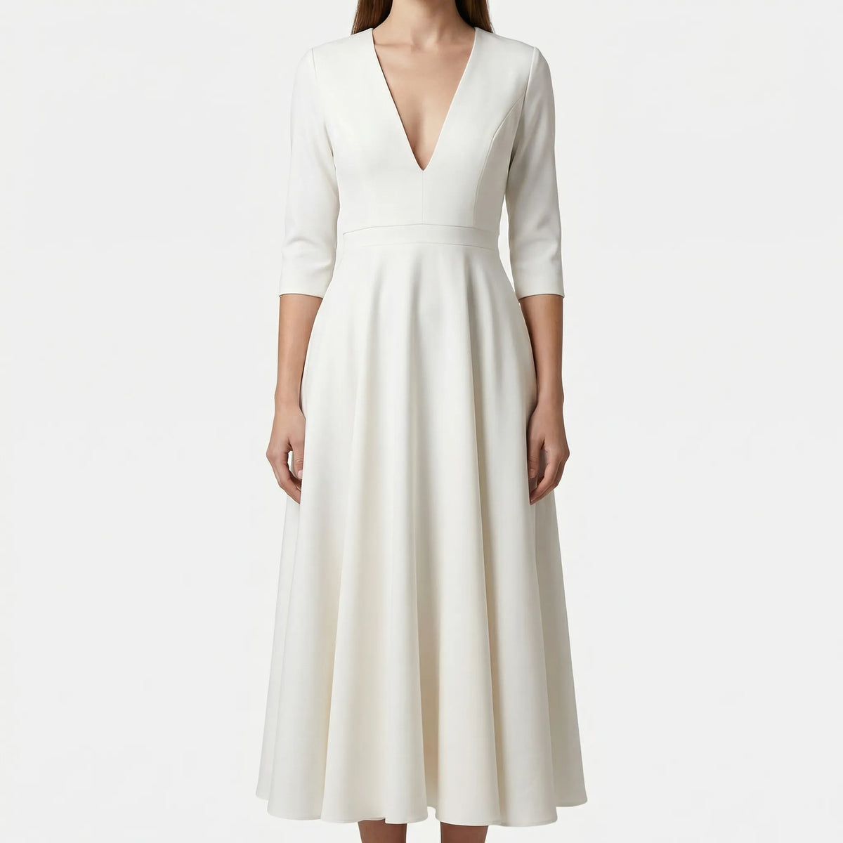 Abito Elegante Midi A-Line da Donna