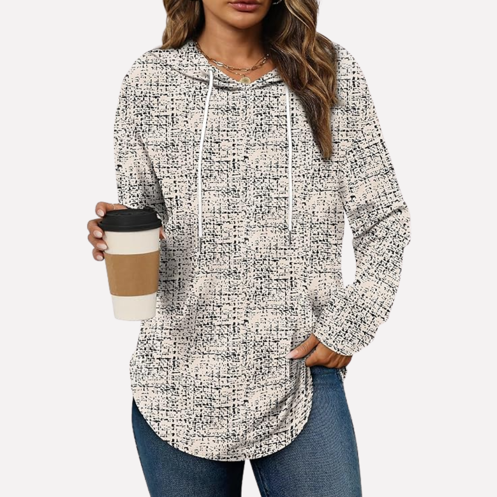 Maglia girocollo a maniche lunghe da donna