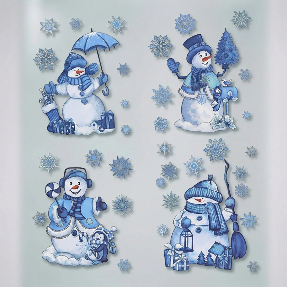 Set di adesivi per finestre festivi oversize