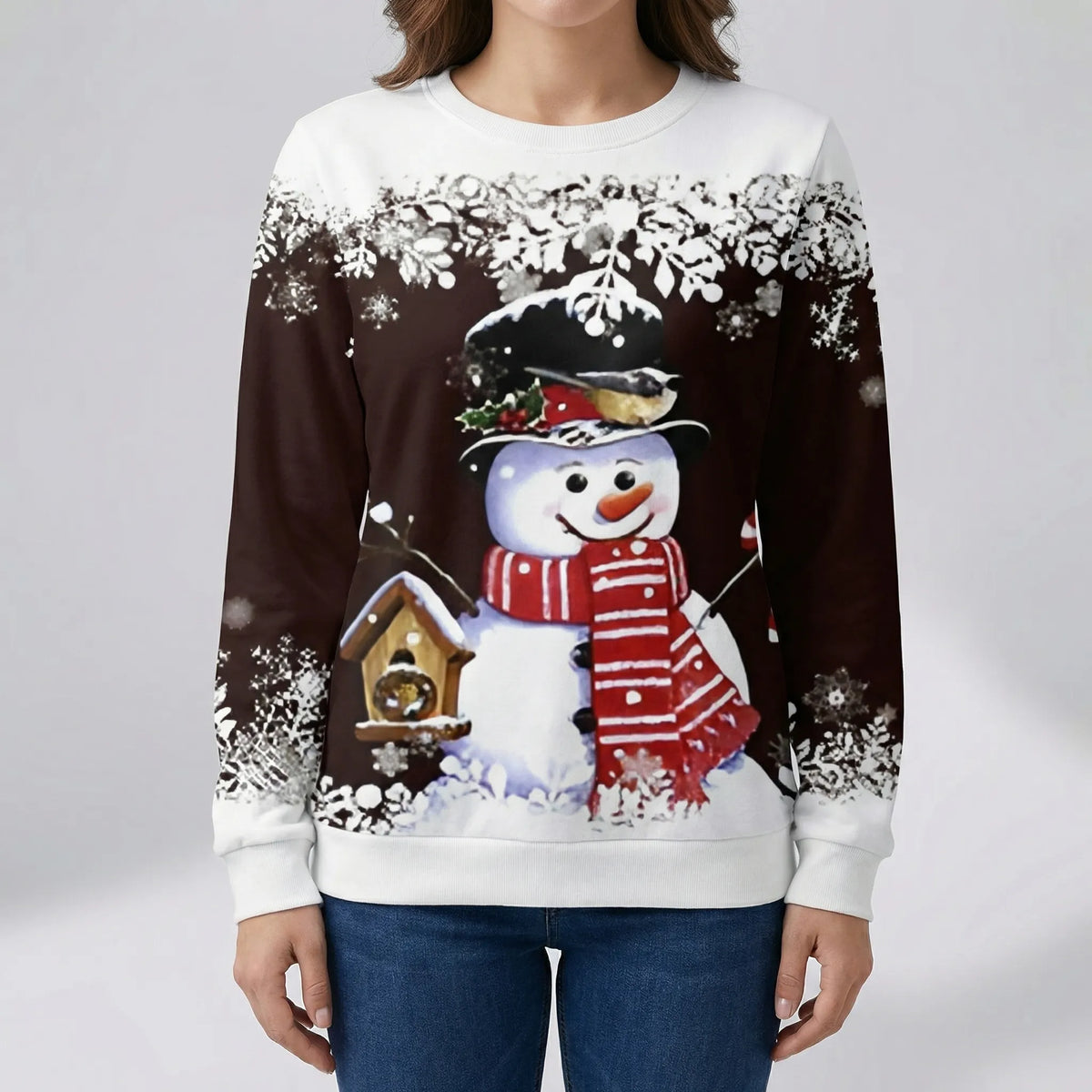 Felice Uomo di Neve Maglia Grafica