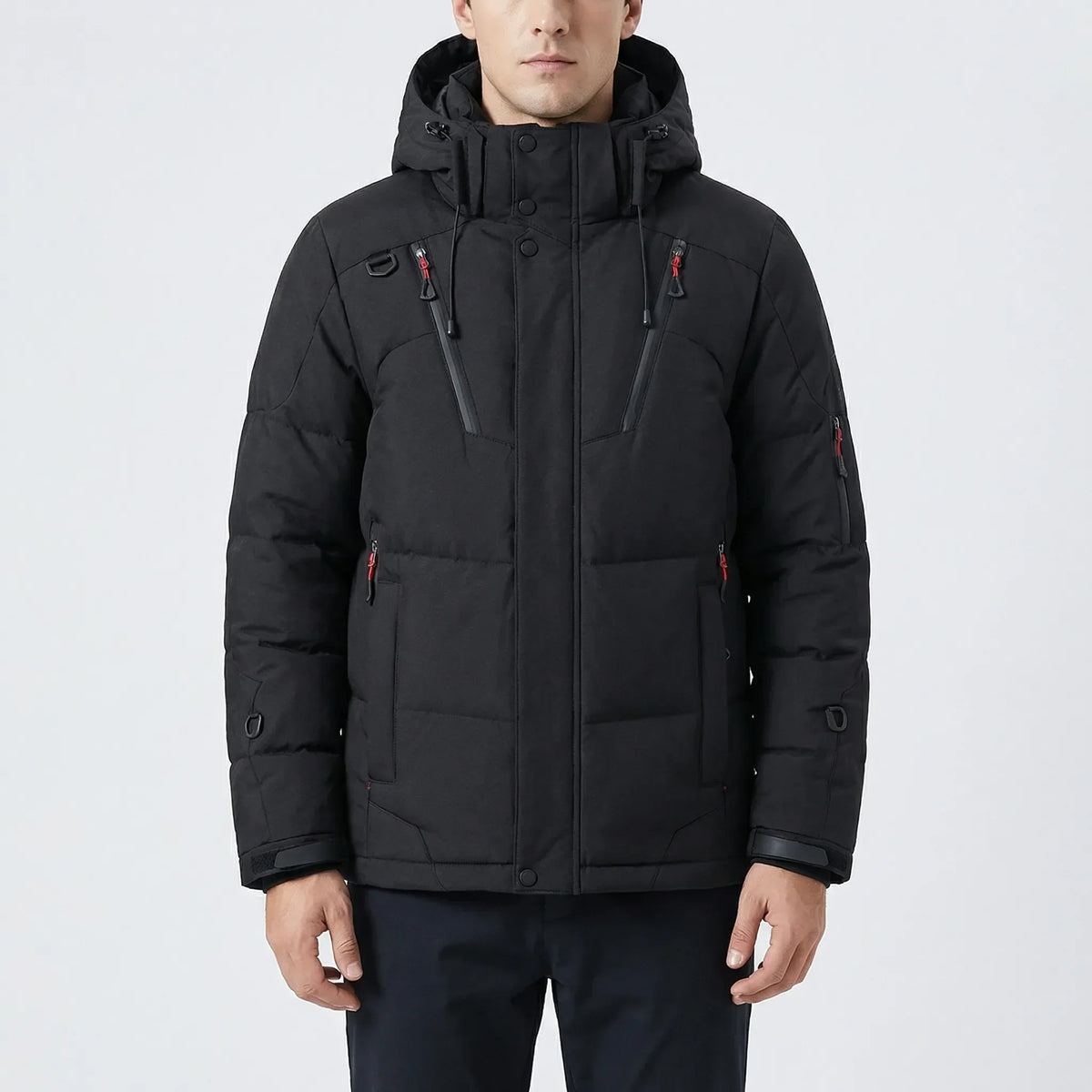 Giacca Down Con Cappuccio Quilted Per Uomo
