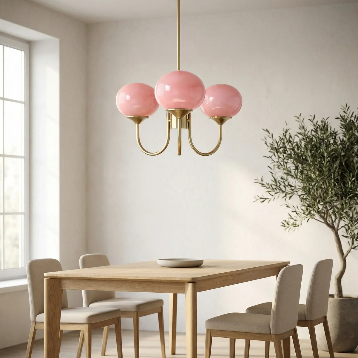 Lampadario a Globo con Ombra Multi-Testa