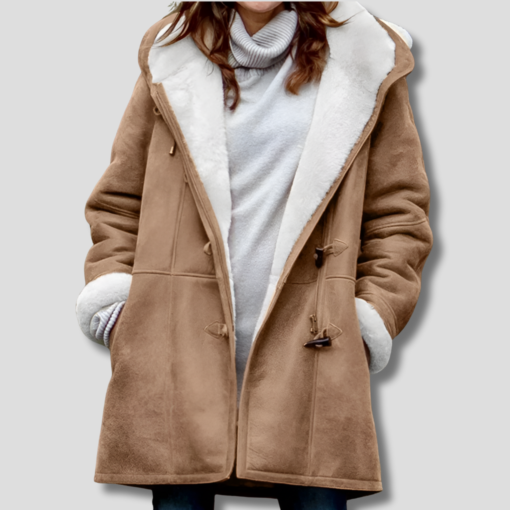 Giacca foderata con collo alto da donna