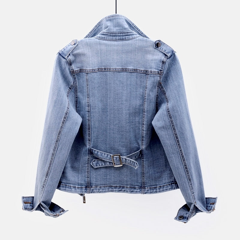 Giacca di jeans in cotone da donna