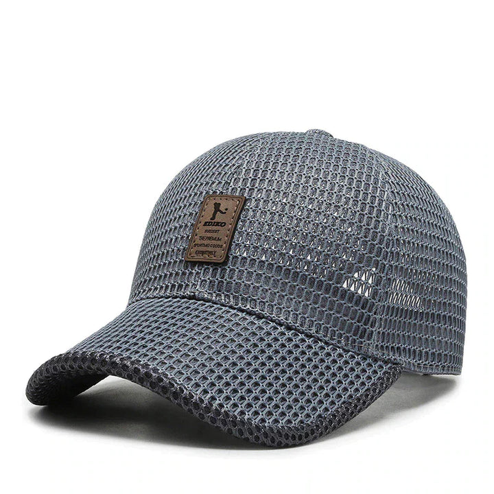 Cappellino con visiera in mesh traspirante