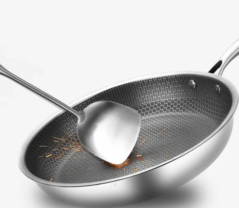 Padella antiaderente in acciaio inox 30 cm