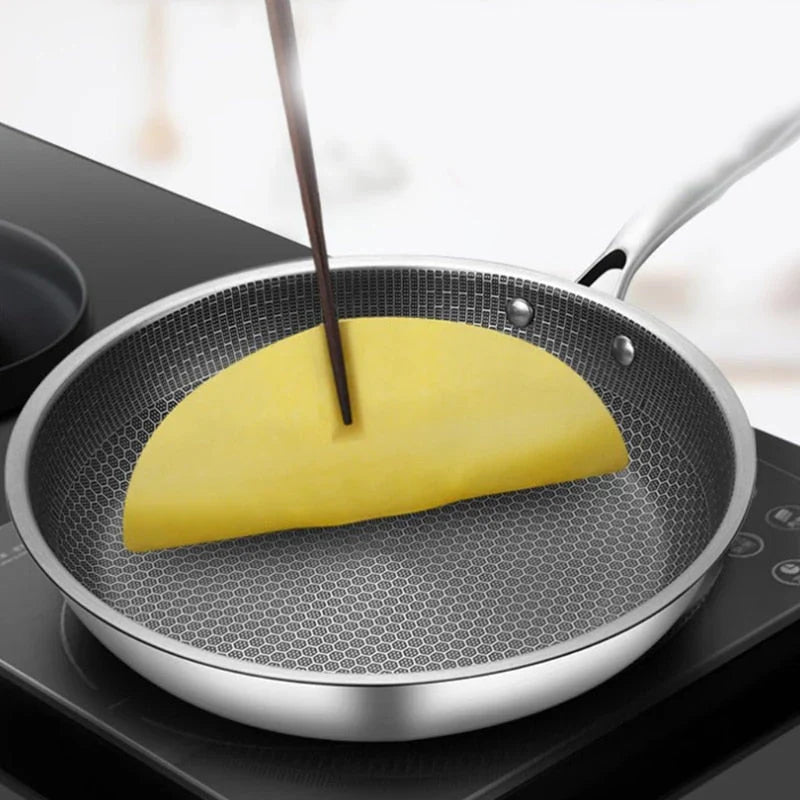 Padella antiaderente in acciaio inox 30 cm