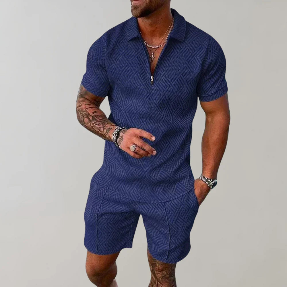 Completo estivo camicia e shorts da uomo