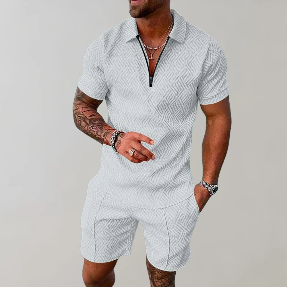 Completo estivo camicia e shorts da uomo