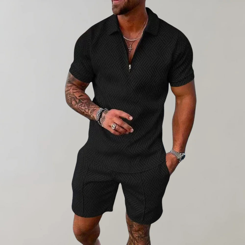 Completo estivo camicia e shorts da uomo