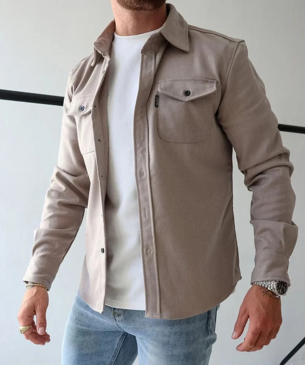 Giacca camicia con bottoni
