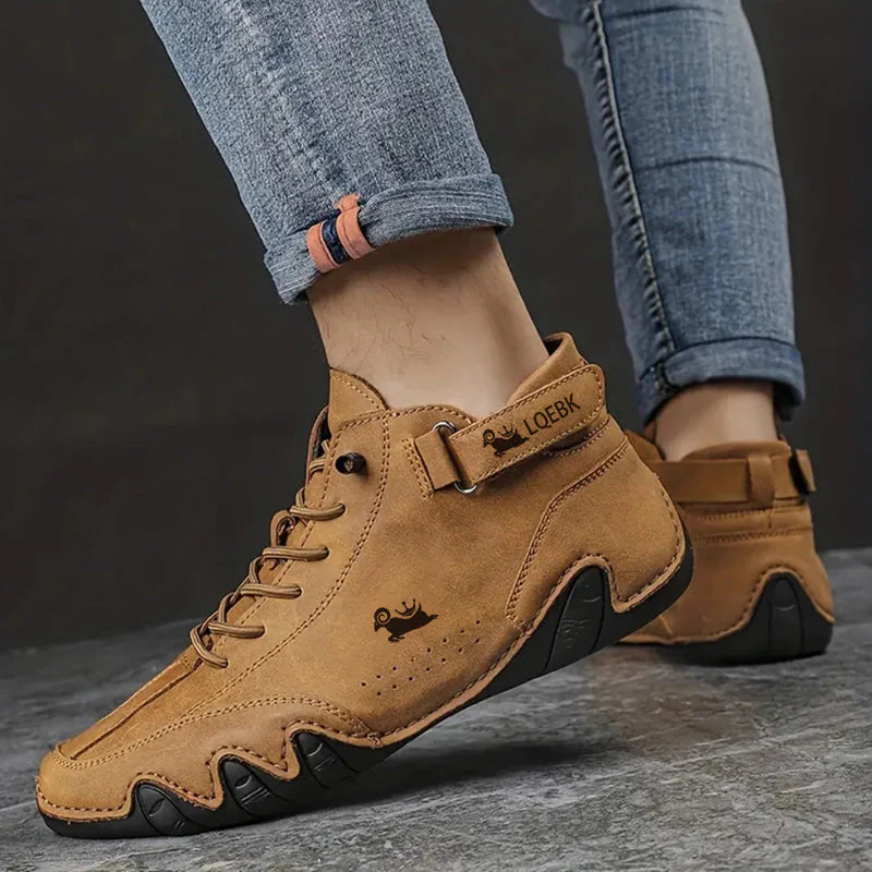 Klarito – Scarpe da passeggio ergonomiche in pelle da uomo