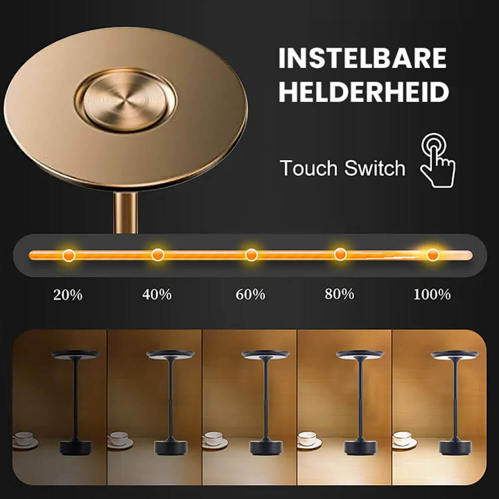 LuminLight – Lampada da tavolo LED ricaricabile senza fili