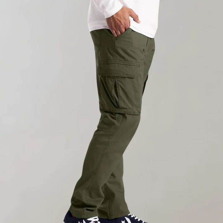 Pantaloni cargo casual in cotone da uomo