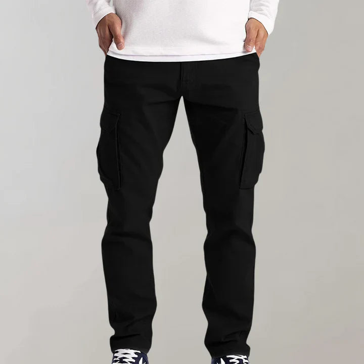 Pantaloni cargo casual in cotone da uomo