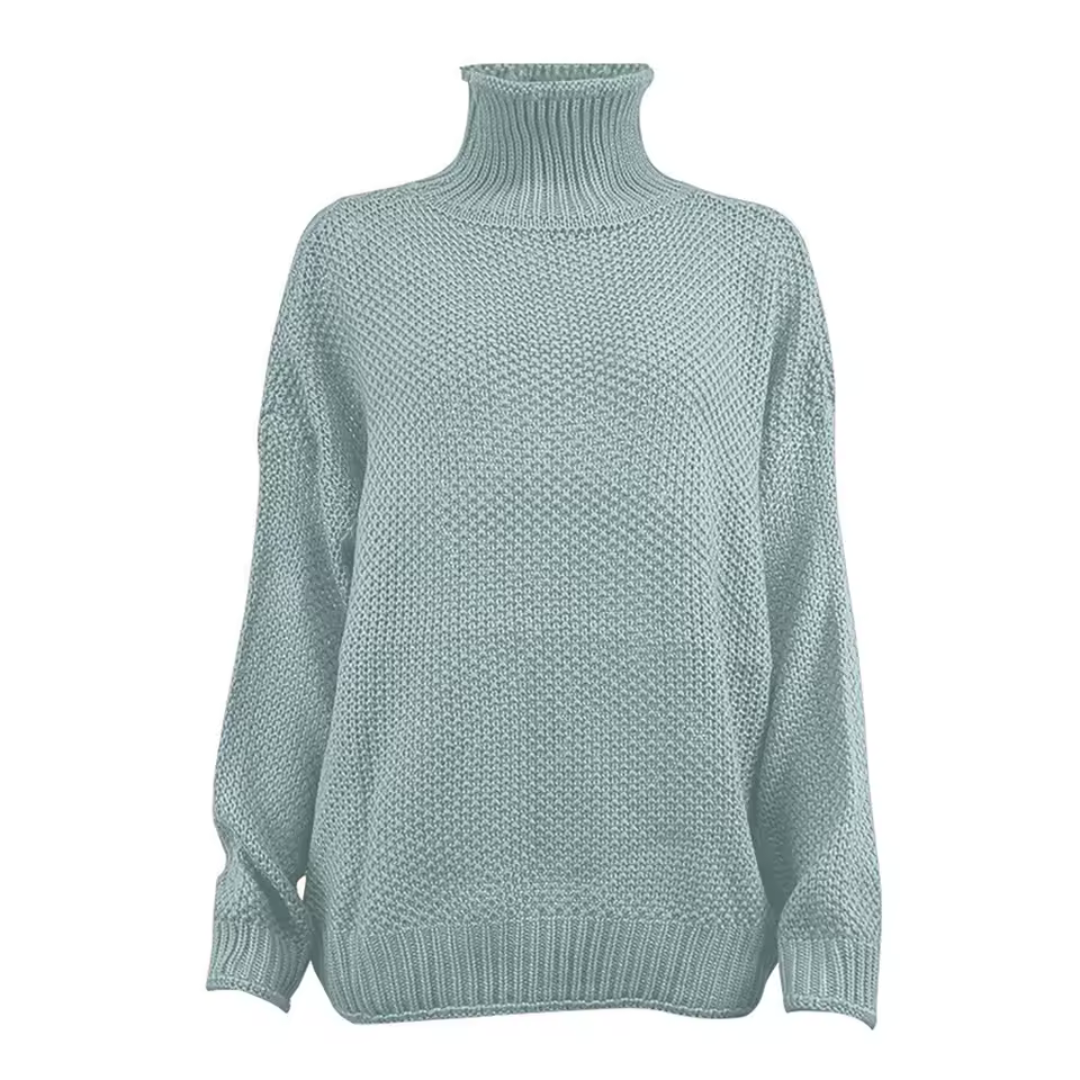 RIVA - Maglione a collo alto lavorato a maglia da donna