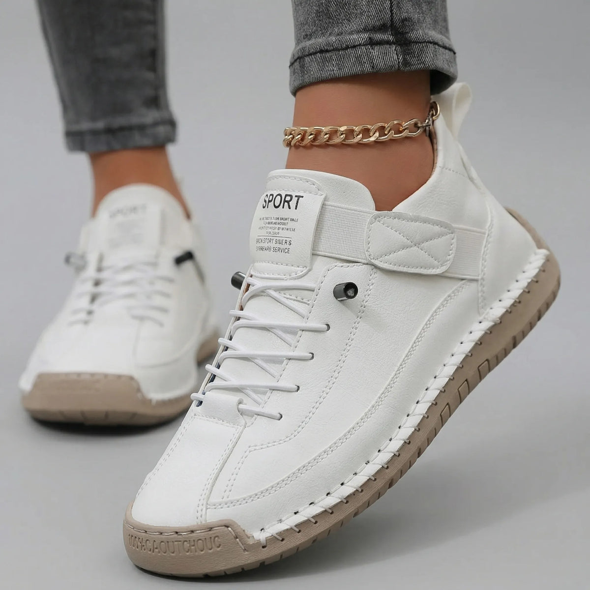 Sneaker Casual Bassa con Lacci